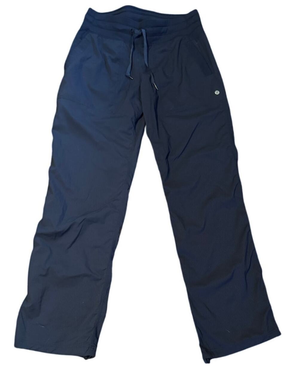 Lululemon Dance Studio Mid-Rise Pant Navy Blue Cinch Hem Women's 8 Regular